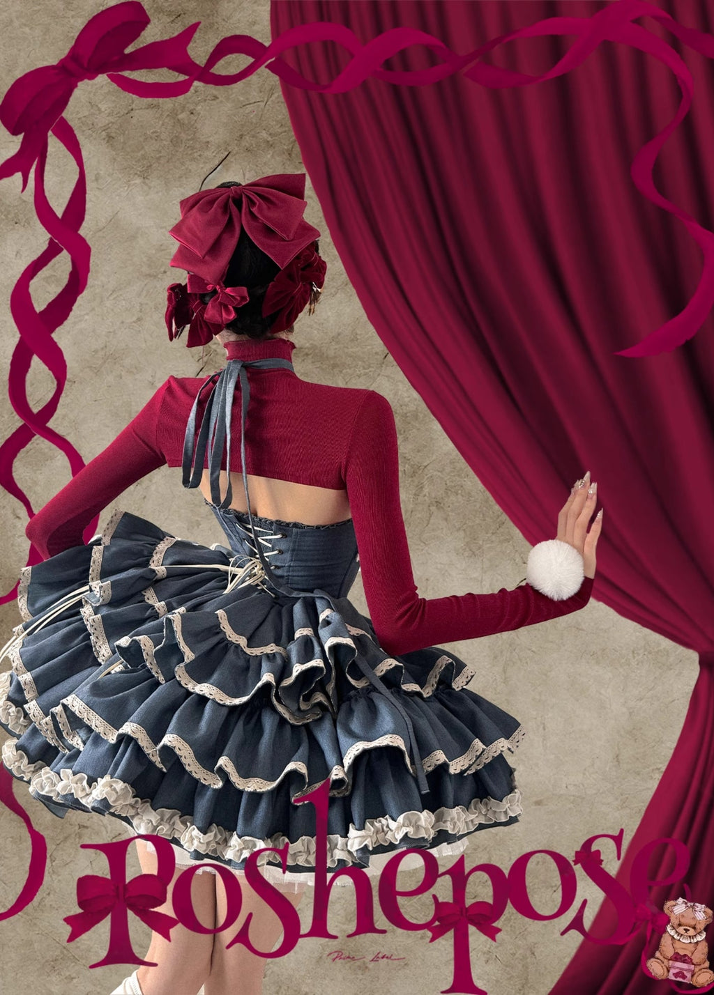 POSHEPOSE - Milk Bunny Theater Dress - POSHEPOSE image 3
