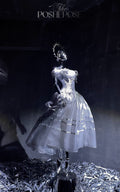 POSHEPOSE - Luminous Moon Silver Antique Long Dress - POSHEPOSE image 1