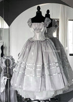 POSHEPOSE - Luminous Moon Silver Antique Long Dress - POSHEPOSE image 8