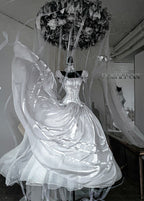 POSHEPOSE - Luminous Moon Silver Antique Long Dress - POSHEPOSE image 10