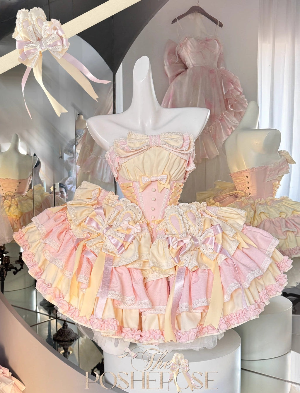 POSHEPOSE - Soufflé Milk Bunny Candy Dress - POSHEPOSE image 1