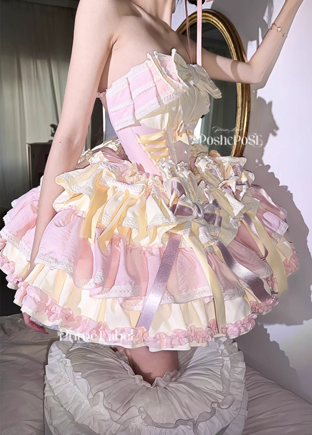 POSHEPOSE - Soufflé Milk Bunny Candy Dress - POSHEPOSE image 10