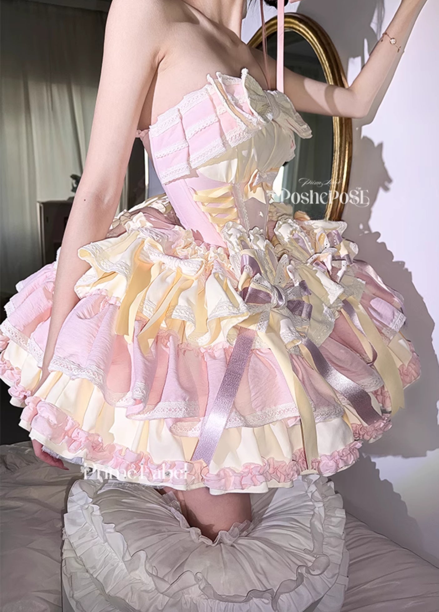POSHEPOSE - Soufflé Milk Bunny Candy Dress - POSHEPOSE image 10