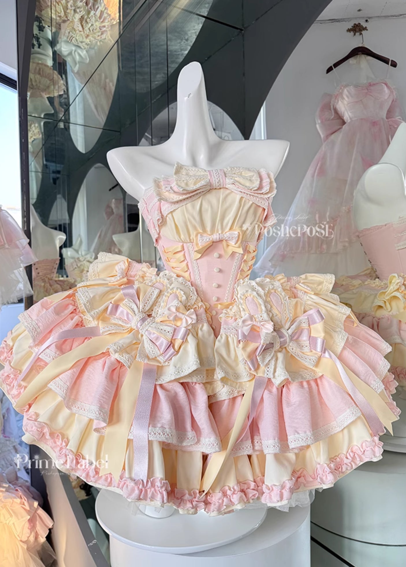POSHEPOSE - Soufflé Milk Bunny Candy Dress - POSHEPOSE image 2
