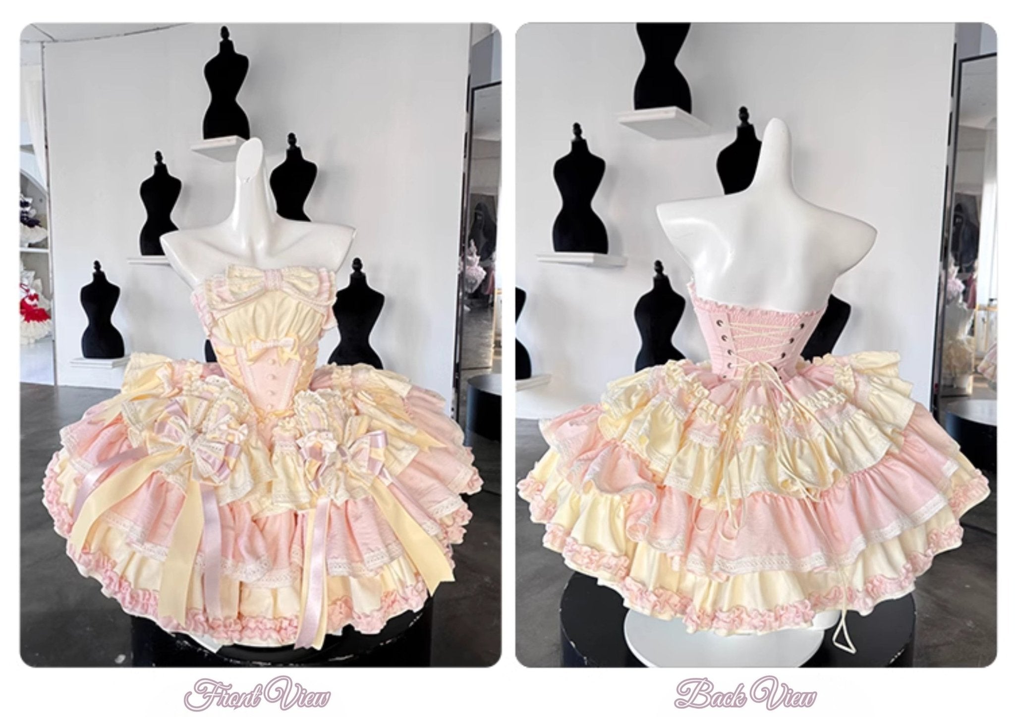 POSHEPOSE - Soufflé Milk Bunny Candy Dress - POSHEPOSE image 8