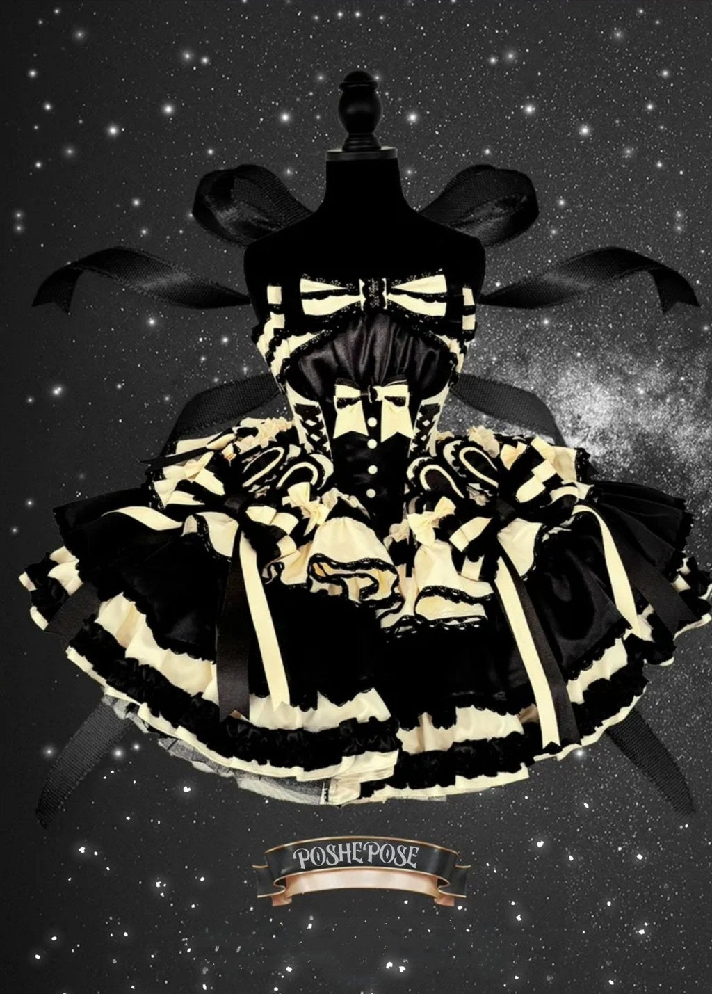 POSHEPOSE - Sweet Dream Black Dress - POSHEPOSE image 9