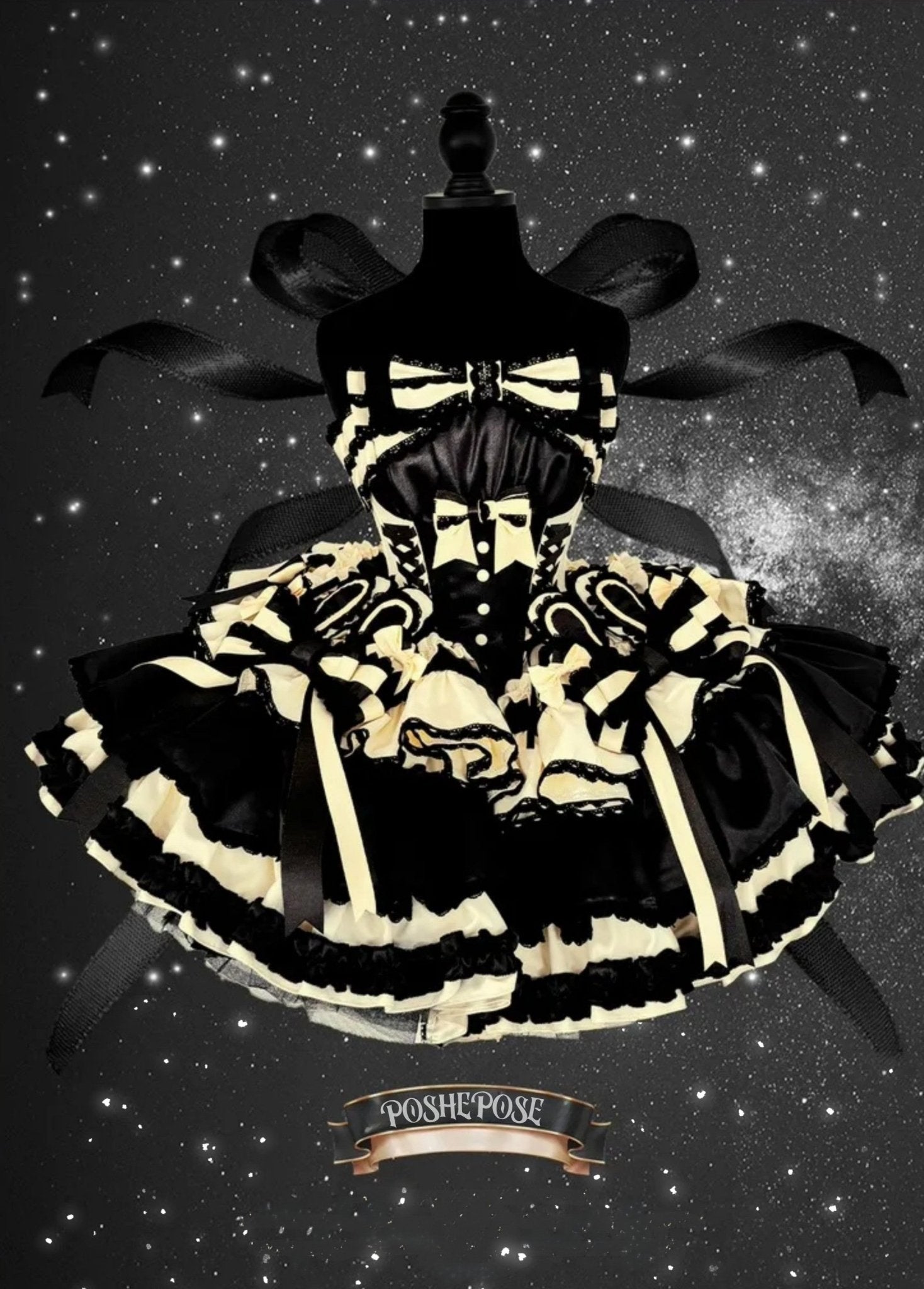 POSHEPOSE - Sweet Dream Black Dress - POSHEPOSE image 9