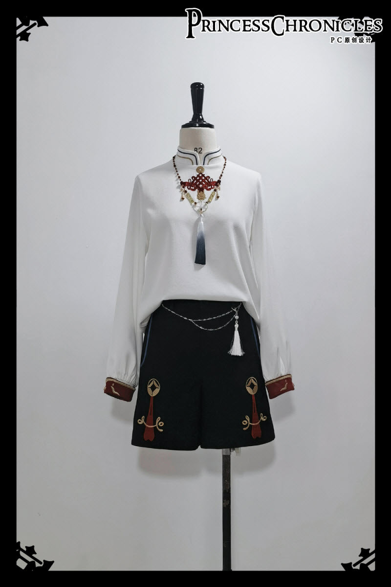 Bringing in Wealth and Fortune Ouji Jacket, Blouse and Shorts - image 7