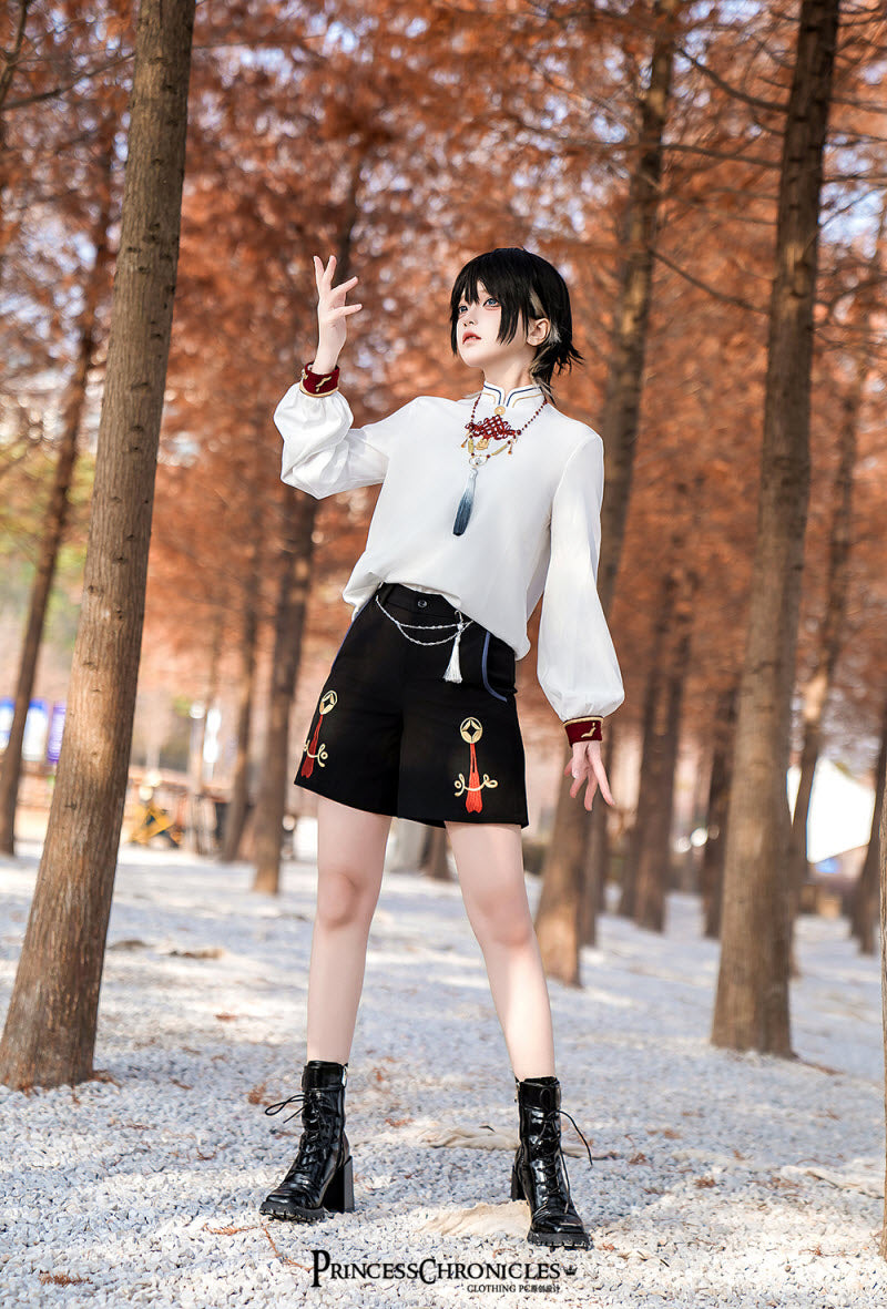 Bringing in Wealth and Fortune Ouji Jacket, Blouse and Shorts - image 26