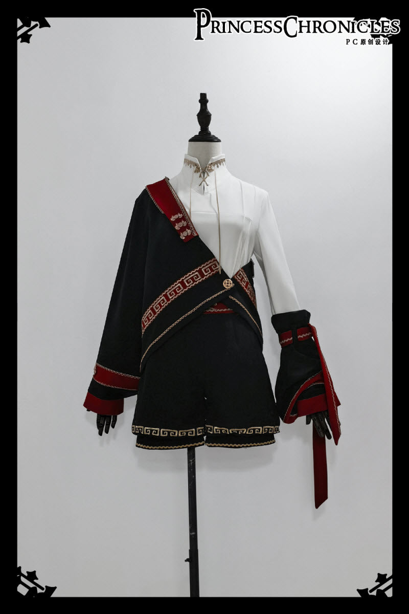 Cangzhu Chinese-Inspired Ouji Jacket, Blouse and Shorts - image 5