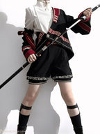 Cangzhu Chinese-Inspired Ouji Jacket, Blouse and Shorts - image 7