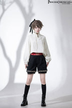 Cangzhu Chinese-Inspired Ouji Jacket, Blouse and Shorts - image 26