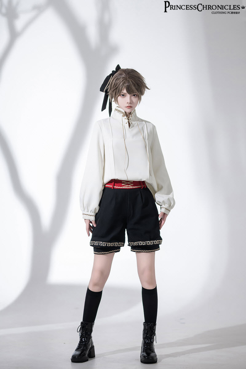 Cangzhu Chinese-Inspired Ouji Jacket, Blouse and Shorts - image 26