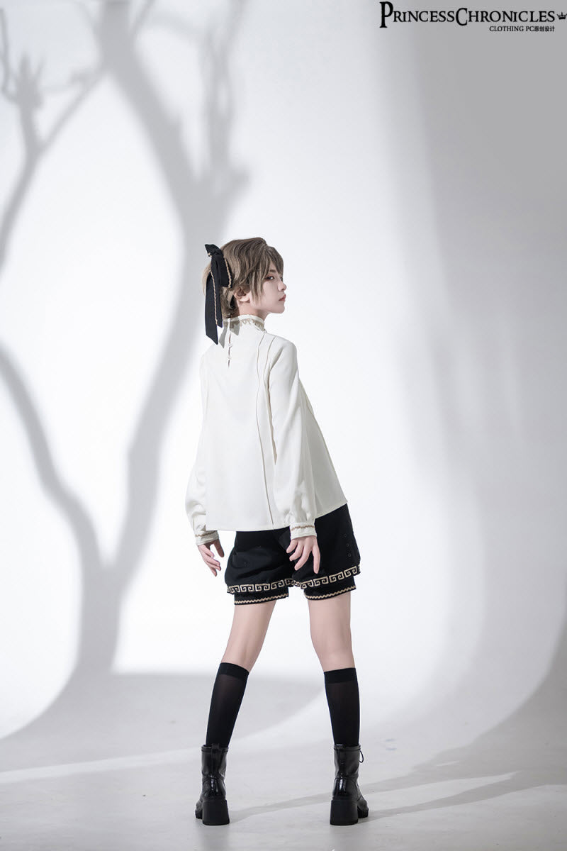 Cangzhu Chinese-Inspired Ouji Jacket, Blouse and Shorts - image 29