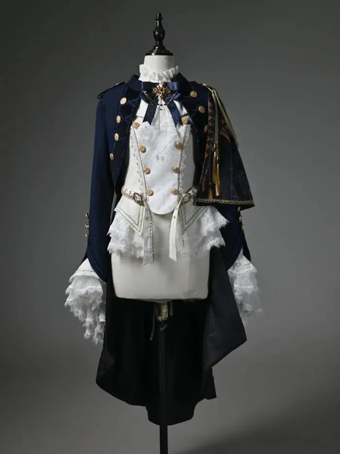 The Silent Battle - Ouji Coat, Cape and Blouse Set - image 10
