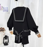 Misty City - Sailor-Collar Ouji Coat & Shorts Set - image 10