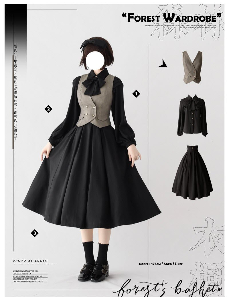 The Woodland Basket 4.0 - Classic Lolita V-Neck Vest - image 10