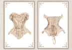 Cupid's Verse-Casket - Heart-Shaped Rococo Lolita Corset & Matching Pieces - image 10