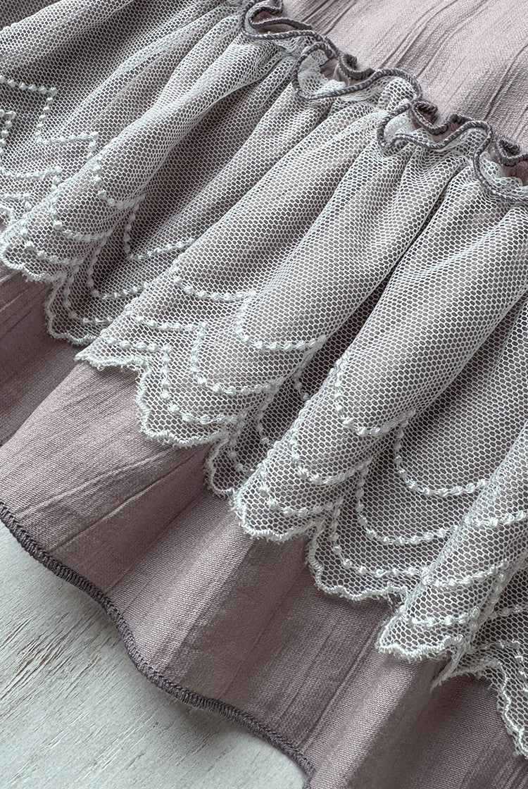 Cloud Soufflé Embroidered-Collar Classic Lolita Maxi OP - image 11