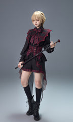 Batwing Vampire - Gothic Ouji Shirt & Shorts Coordinate - image 11