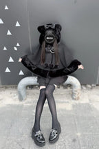 Snowball - Cat-Ear Hood Jirai Kei Cape - image 11