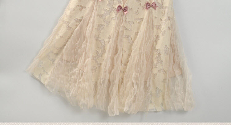 Cupid's Verse-Casket - Heart-Bow Cut-Out Lace Lolita Slip Dress - image 11