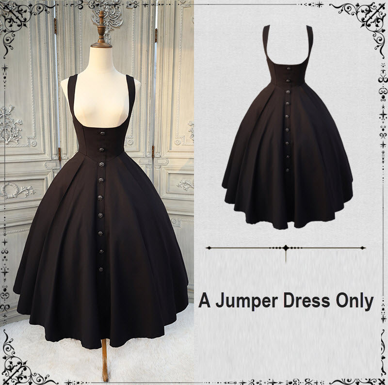 Poems of the Dark Night - Gothic Lolita JSK, Jacket and Blouse Coordinate - image 11