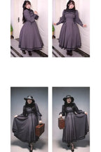 Raven Messenger - Plus Size Gothic Lolita OP with Optional Hat - image 11