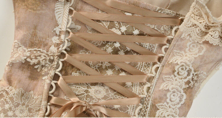 Cupid's Verse-Casket - Heart-Shaped Rococo Lolita Corset & Matching Pieces - image 11