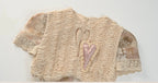 Cupid's Verse-Casket - Heart Cut-Out Vintage Lace Lolita Top - image 11