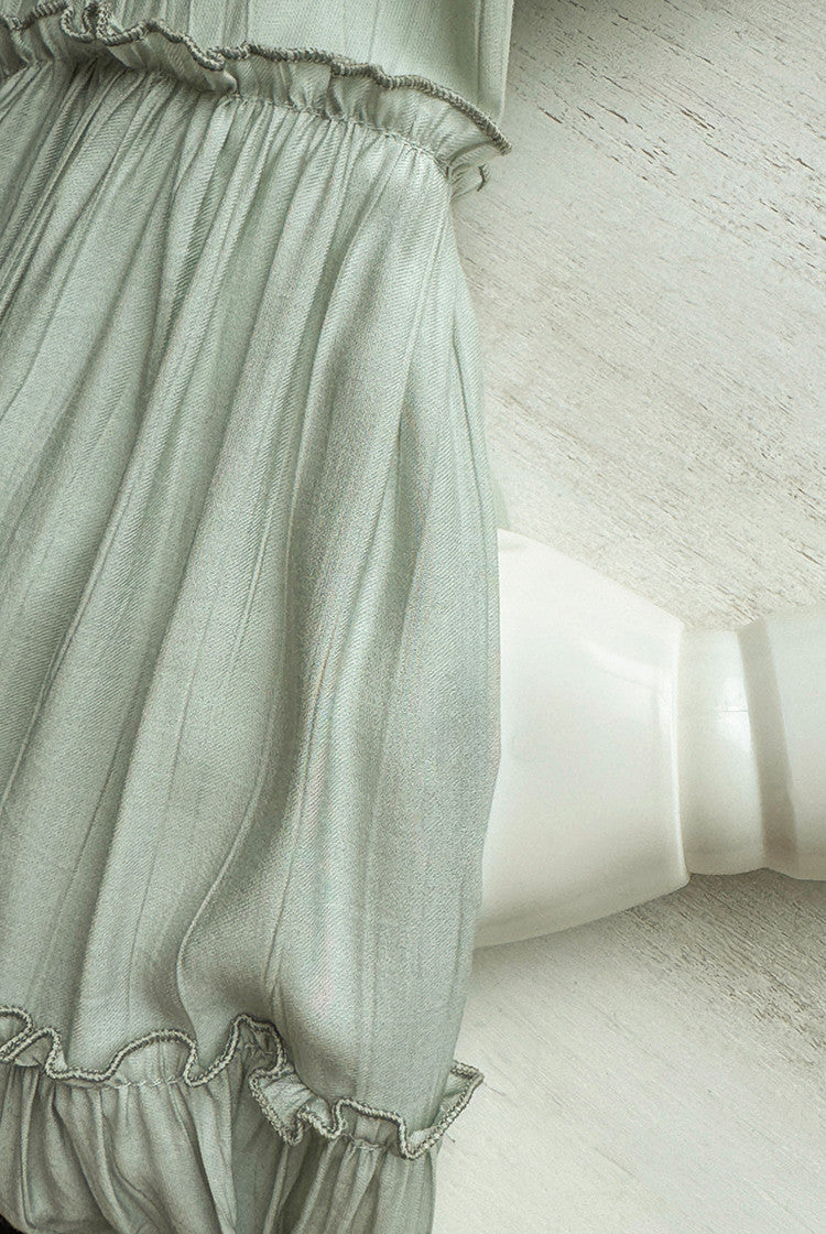 Cloud Soufflé Embroidered-Collar Classic Lolita Maxi OP - image 12