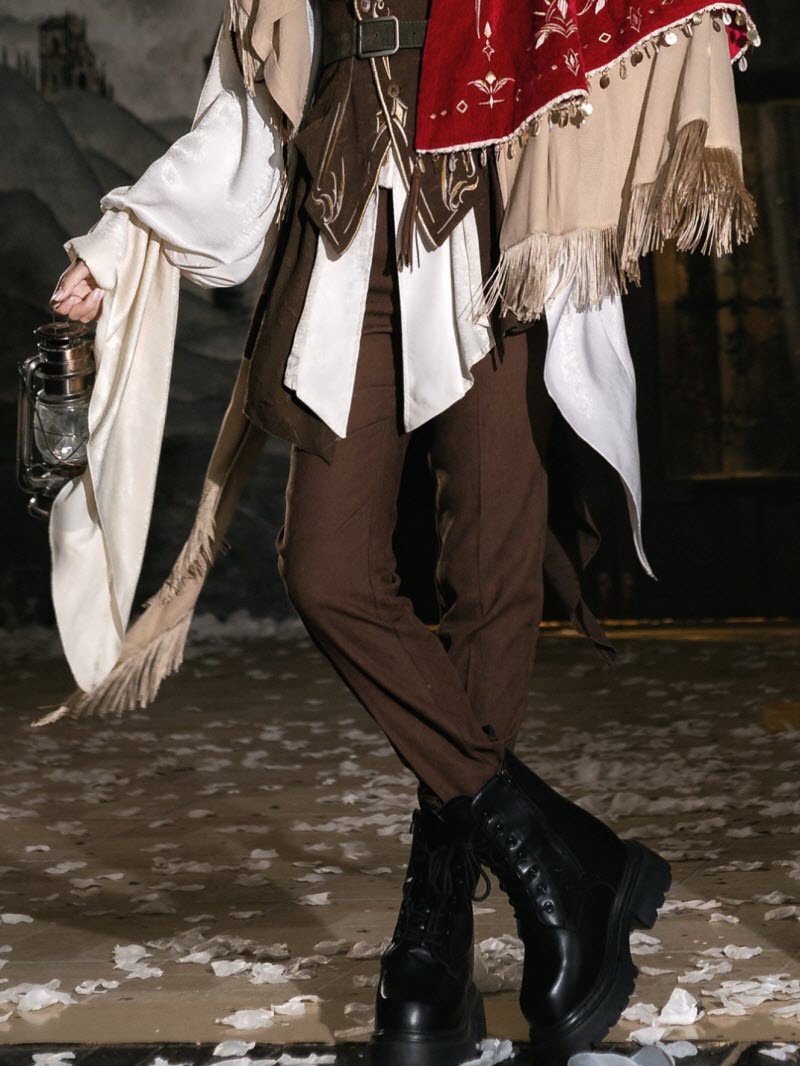 Zero - Ouji Military Lolita Blouse, Vest, Cape and Pants Set - image 12