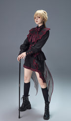 Batwing Vampire - Gothic Ouji Shirt & Shorts Coordinate - image 12