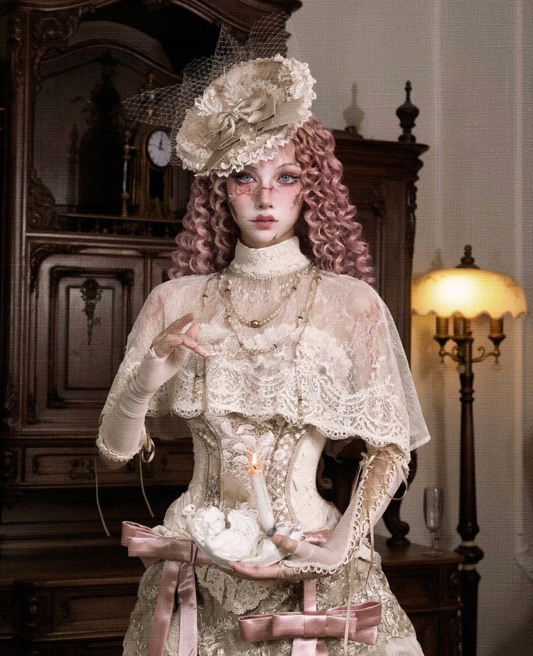 Cupid's Verse-Casket - Victorian Lace Lolita Cape & Necklace Collection - image 12