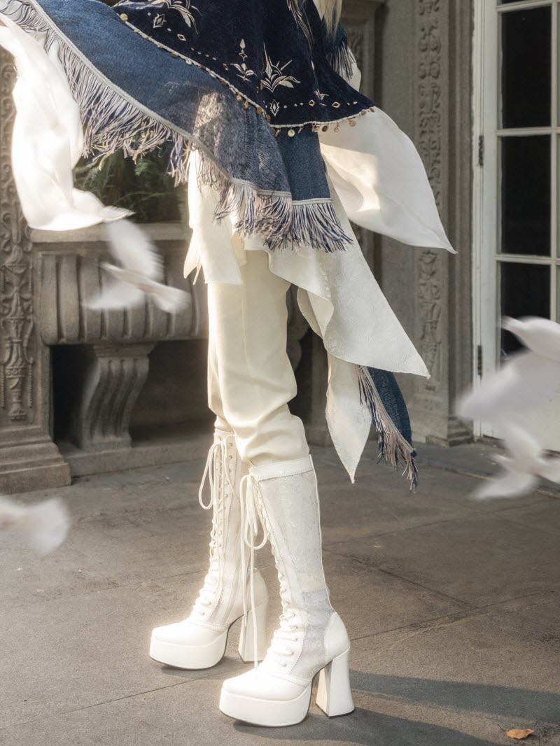 Zero - Ouji Military Lolita Blouse, Vest, Cape and Pants Set - image 13