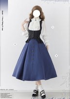 Whispers of the Woods - Long Button-Front Classic Lolita Skirt - image 14