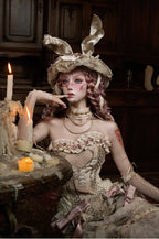 Cupid's Verse-Casket - Heart-Shaped Rococo Lolita Corset & Matching Pieces - image 14