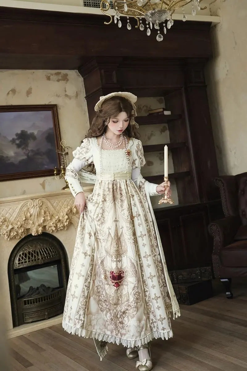 Sacred Coronation - Regency Empire Dress, Shawl & Necklace Options and Accessories - image 15