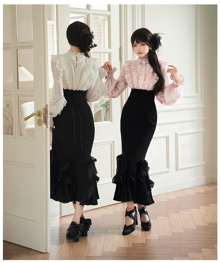 Miss Lola - Long-Sleeve Classic Lolita OP Dress - image 15