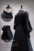 Raven Messenger - Plus Size Gothic Lolita OP with Optional Hat - image 15