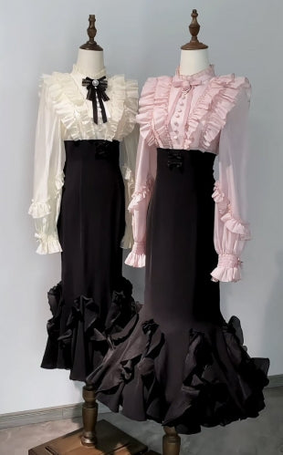 Miss Lola - Long-Sleeve Classic Lolita OP Dress - image 16