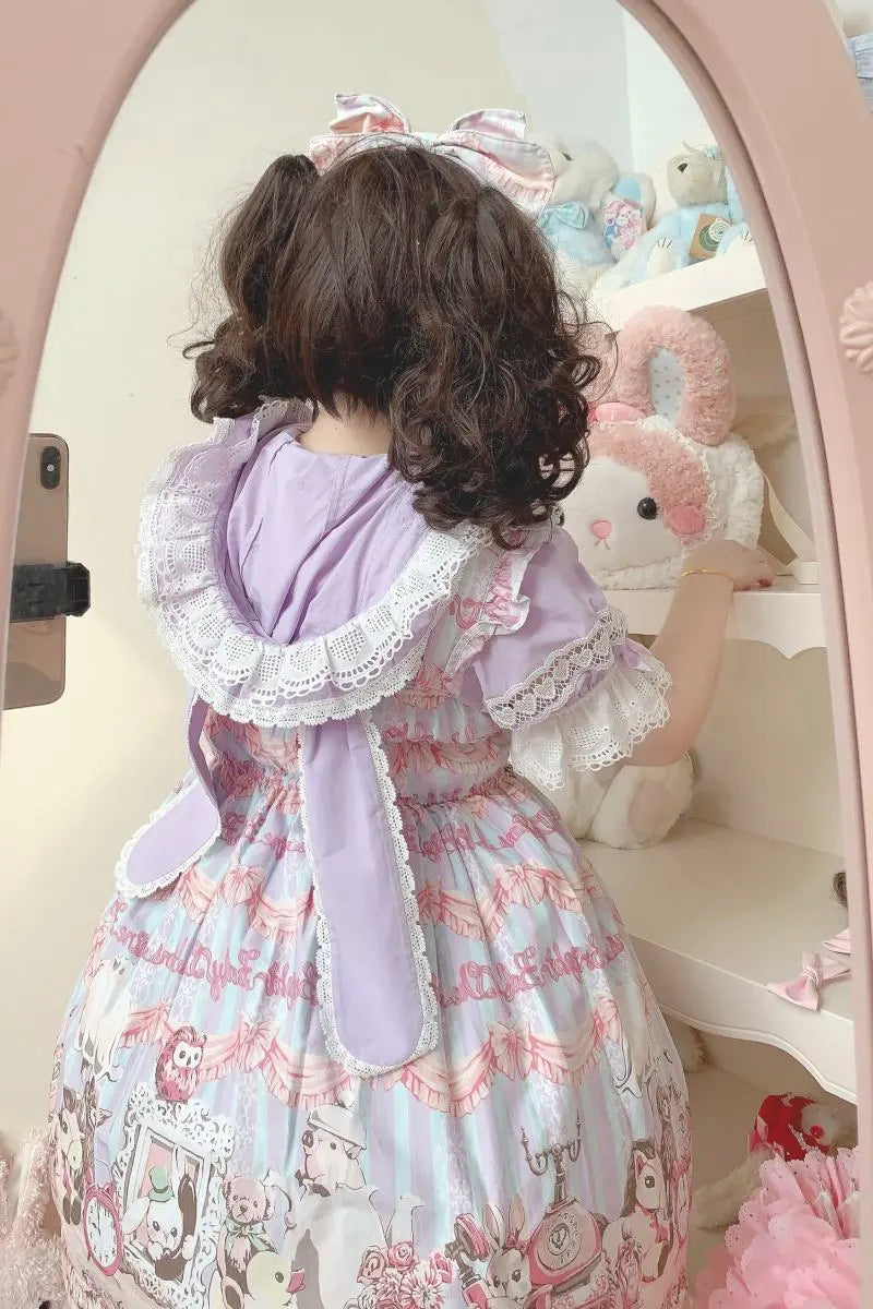 Baby Rabbit - Detachable Rabbit-Ear Hood Lolita Blouse - image 16