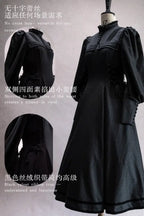 Raven Messenger - Plus Size Gothic Lolita OP with Optional Hat - image 16