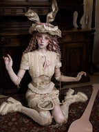 Cupid's Verse-Casket - Heart Cut-Out Vintage Lace Lolita Top - image 17