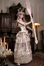 Cupid's Verse-Casket - Heart-Shaped Rococo Lolita Corset & Matching Pieces - image 17