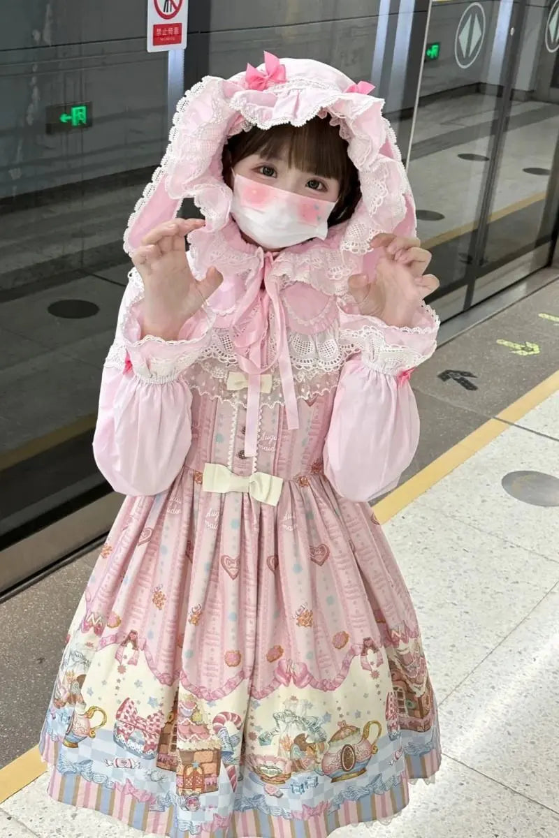 Baby Rabbit - Detachable Rabbit-Ear Hood Lolita Blouse - image 17
