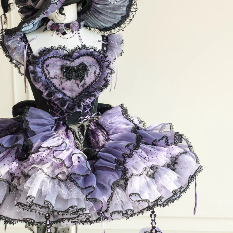 Rock Sweetheart - Gothic Witch Lolita JSK Full Set - image 18