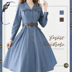 Western Notes - Denim Classic Lolita OP Dress - image 18