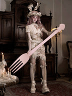 Cupid's Verse-Casket - Heart Cut-Out Vintage Lace Lolita Top - image 18