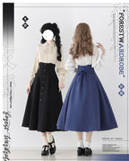 Whispers of the Woods - Long Button-Front Classic Lolita Skirt - image 19